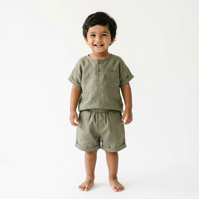 Olive Boys Linen Set